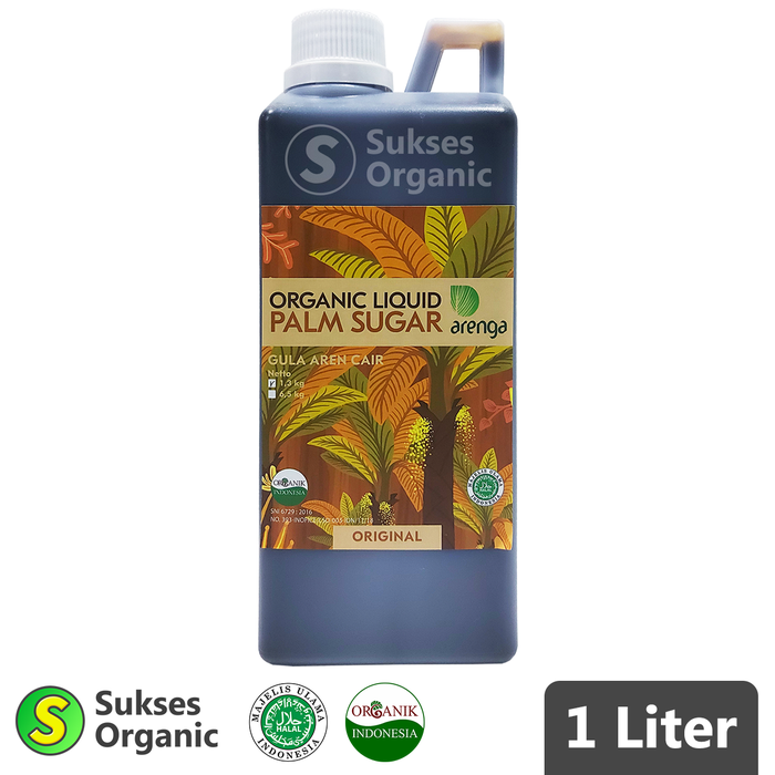 Gambar Arenga Gula Aren Cair Organik / Liquid Palm Sugar 1 Liter / 1,3kg dari Sukses Organic Kota Tangerang Selatan Tokopedia