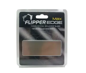 Flipper Edge MAX REPLACEMENT Stainless Steel Blades - 4cs