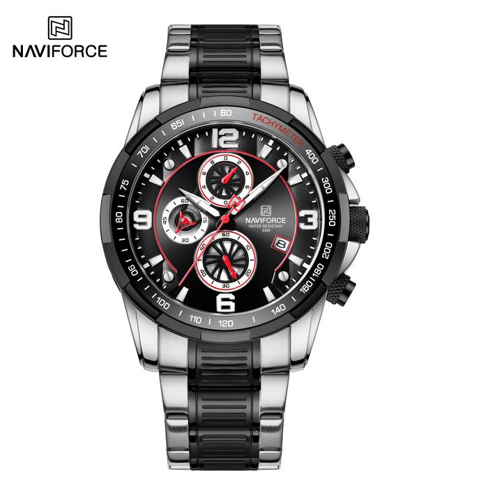 Gambar Jam Tangan Pria Navi Force Original Anti Air Chronograph NF 8020S S/B dari On Time Indonesia_NEW Kota Administrasi Jakarta Utara Tokopedia