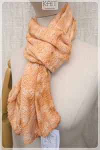 Gambar muffler - ikat warna alam - kesumba dari kait handmade Kota Malang 1 Tokopedia