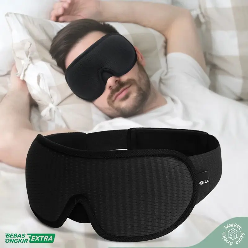 Sleep Eye Mask 3D Penutup Mata Topeng Tidur Light Blocking Premium 0