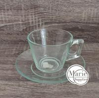 Gambar 1 set Cangkir Tatak Kaca Polos 210 ml dari Marie Kitchen Supplier Kota Administrasi Jakarta Barat 1 Tokopedia