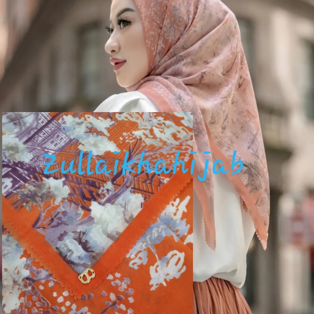 Zullaikhahijab Kerudung Like Buttonscarves pakai Pin B Terbaru