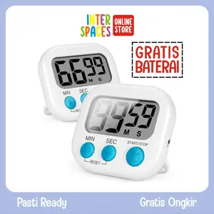 Digital Kitchen Timer Masak Magnet Jam Alarm Stopwatch Alat Dapur