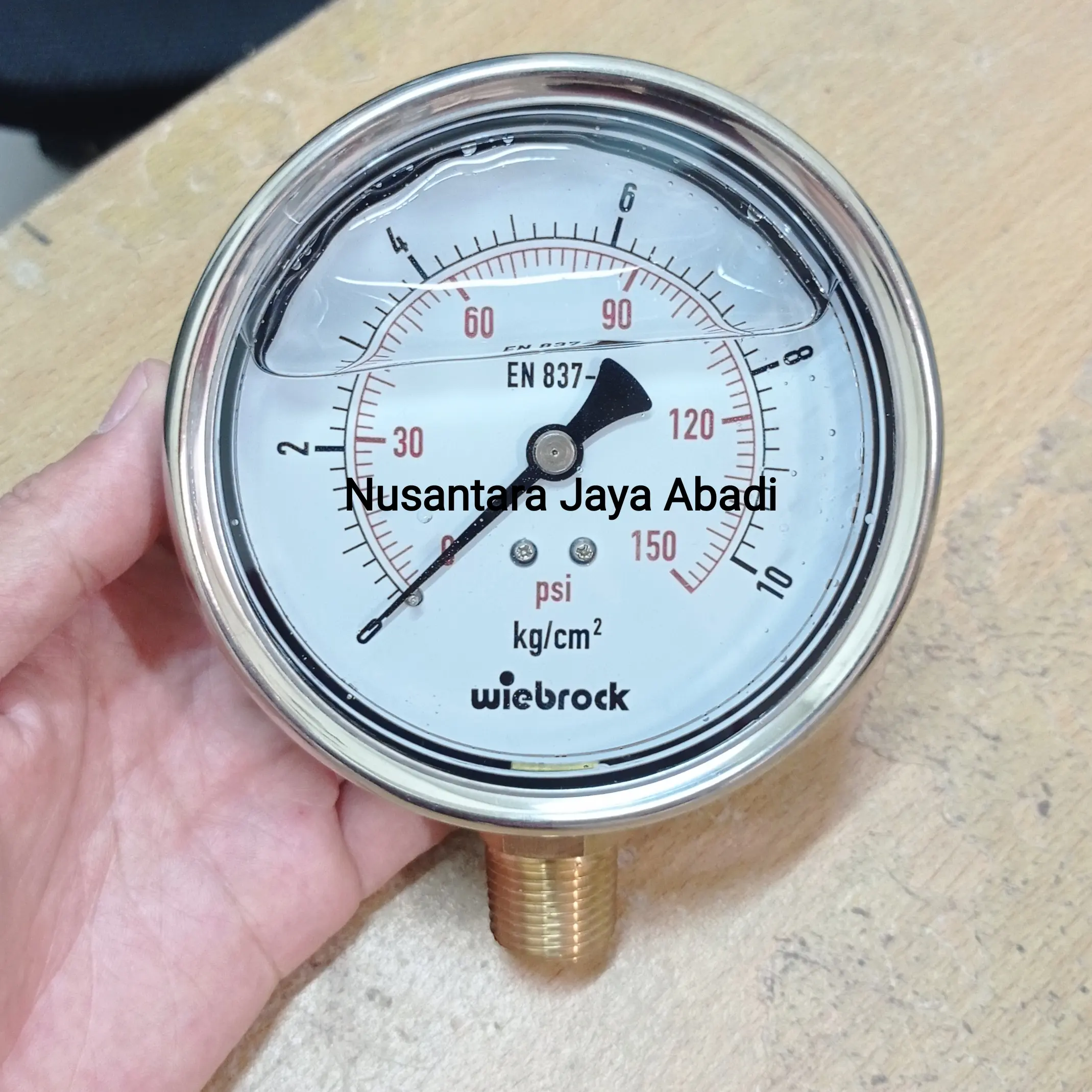 Pressure Gauge Stainless 4 " inchi 10 Bar
