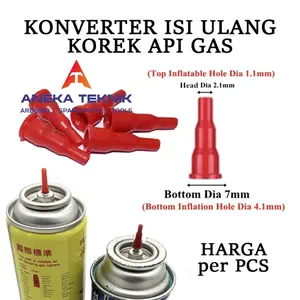 Kepala Adapter / Konverter Kepala Refill Isi Ulang Korek Api Gas Butan