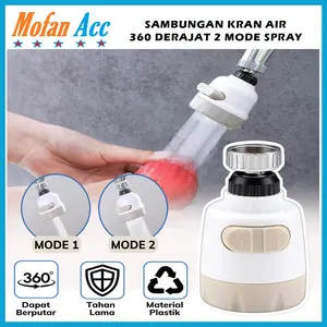 Sambungan Kran Air Wastafel 360 Derajat 3 Mode Spray Filter Kran Air
