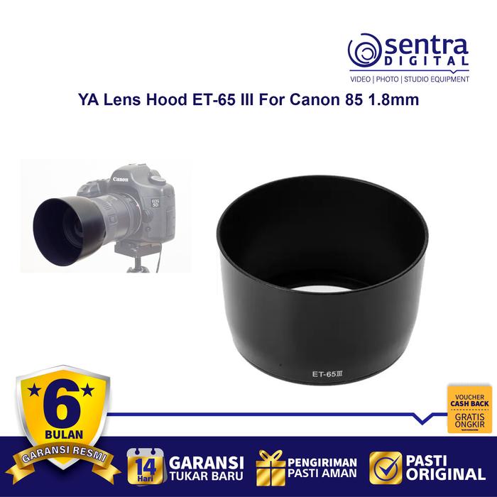 Gambar YA Lens Hood ET-65 III For Canon 85 1.8mm dari Sentra Digital Kota Surabaya Tokopedia