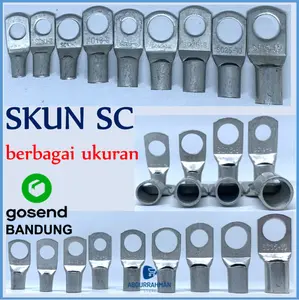Terminal Skun Kabel Cable Lug SC Lubang Baut 6-8-10-16-25-35 mm 6mm-8mm-10mm-16mm-25mm-35mm