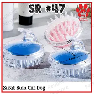 Sisir Mandi Kucing Anjing - Sikat SR47 Pet Wash Grooming Brush