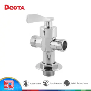 DCOTA DAV 03 Kran Toilet Double Keran Cabang Tembok 2 Way Angle Valve