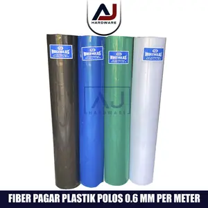 Penutup Pagar Rumah Fiber Polos Plastik Penutup Serbaguna 0.6 MM Meter