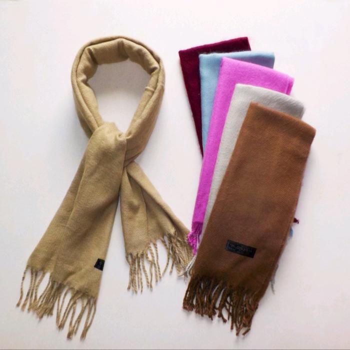 Gambar SYAL RAJUT WOL KOREA POLOS KOTAK PRIA MUSIM DINGIN WANITA dari Tokopakaianwinter Kota Administrasi Jakarta Utara Tokopedia