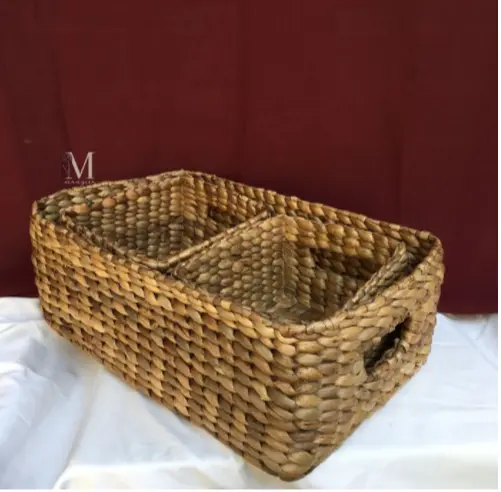 3in1 Box | Keranjang Anyaman Eceng Gondok | Tempat Penyimpanan Enceng 4