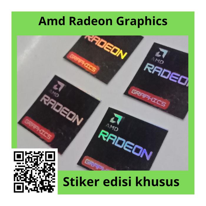 Jual Amd radeon graphics stiker laptop komputer edisi black premium ...