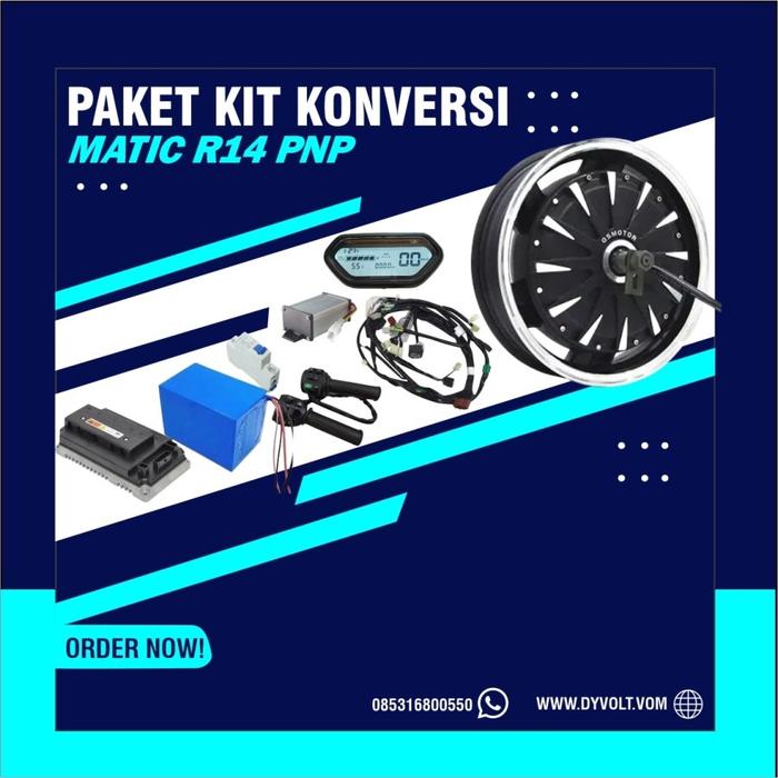 Gambar Paket Konversi Matic R14 3000w PNP/Plug and Play Tinggal Pasang dari DYVOLT EV SHOP Kota Bekasi Tokopedia