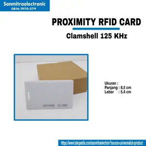 Proximity RFID Card (Clamshel) 125 KHz