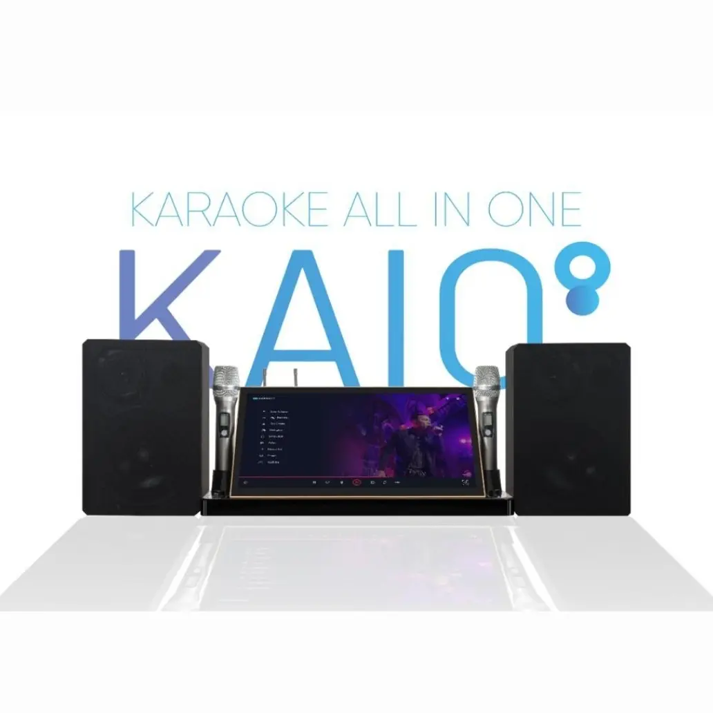 Karaoke system 6 in 1 Audiobank KAIO Karaoke All In One System Touchscreen Monitor + 2 microphone wireless - HDD Penyimpanan Lagu 3TB