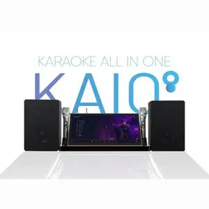 Karaoke system 6 in 1 Audiobank KAIO Karaoke All In One System Touchscreen Monitor + 2 microphone wireless - HDD Penyimpanan Lagu 3TB