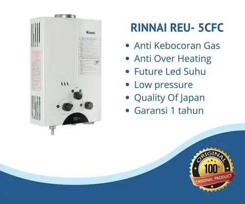 Rinnai Water Heater (pemanas air) tipe gas REU 5CFC