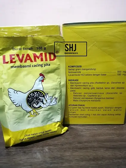 LEVAMID 100 GR (PEMBASMI CACING PITA PADA HEWAN) 0