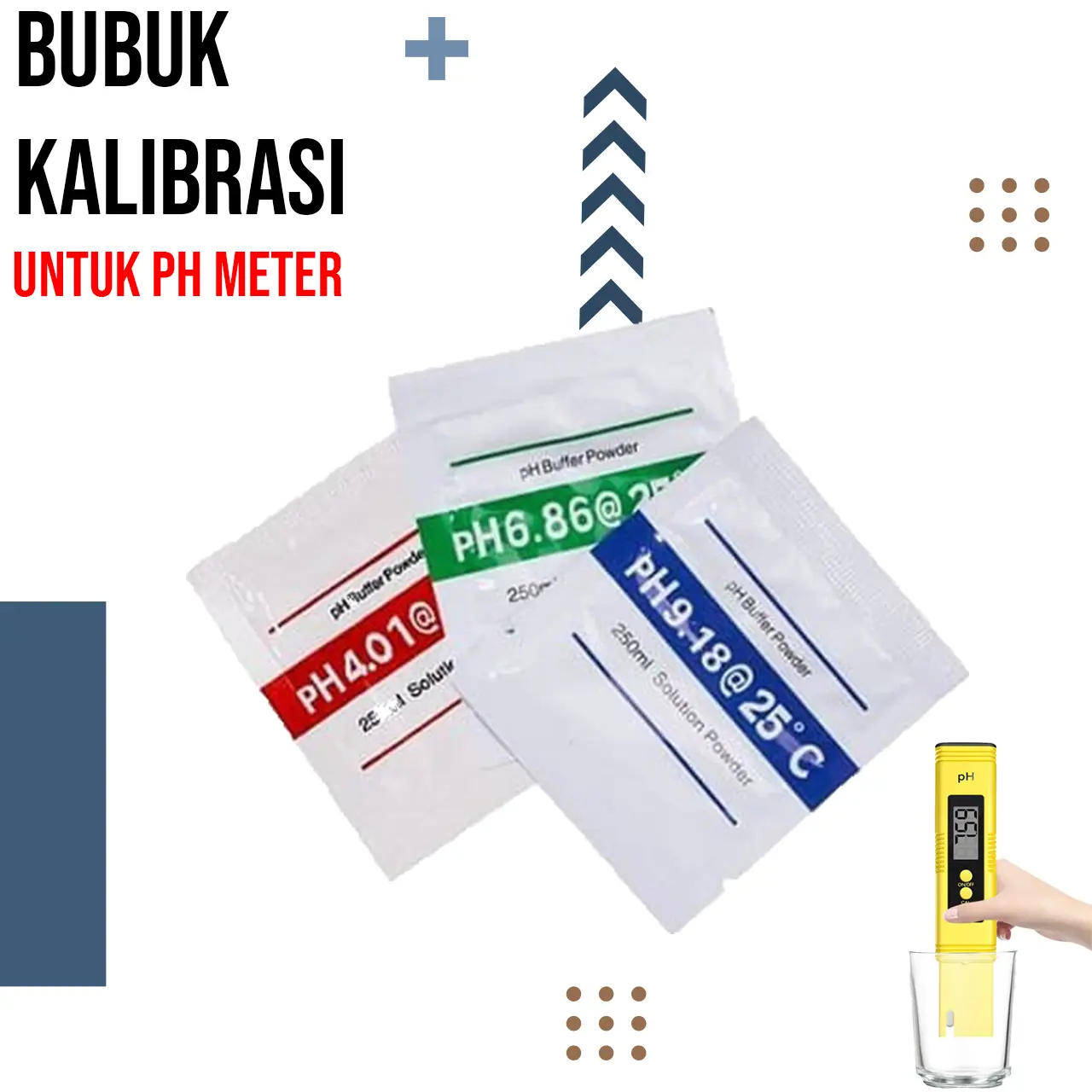Bubuk Kalibrasi PH Meter Serbuk Kalibrasi Buffer Powder Asam Basa