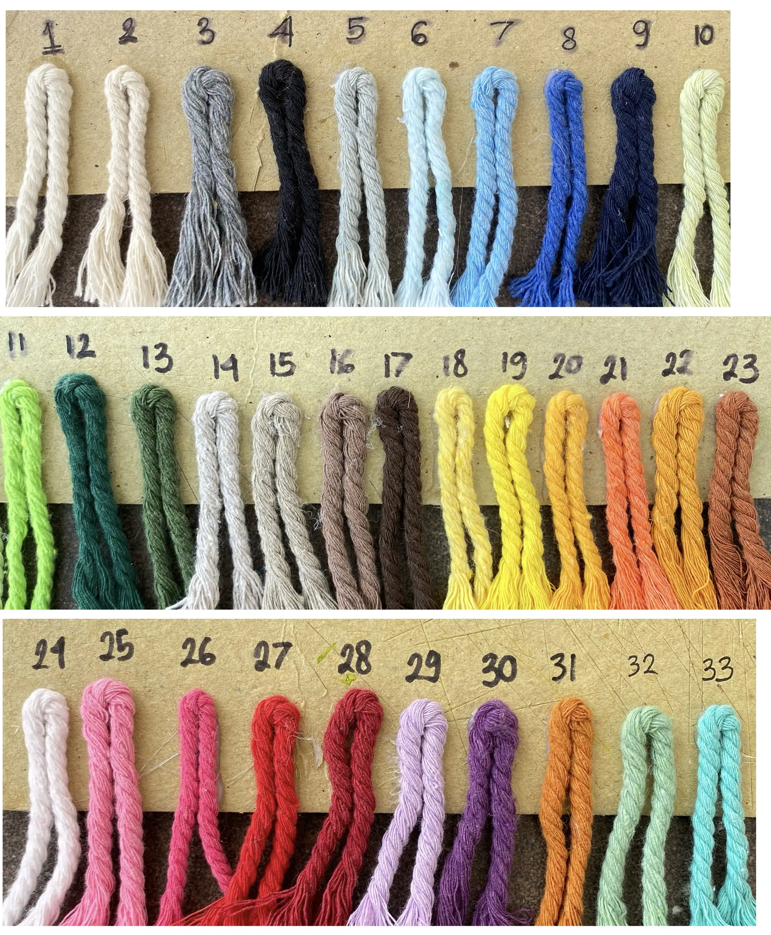 TALI KATUN MACRAME COTTON ROPE WARNA