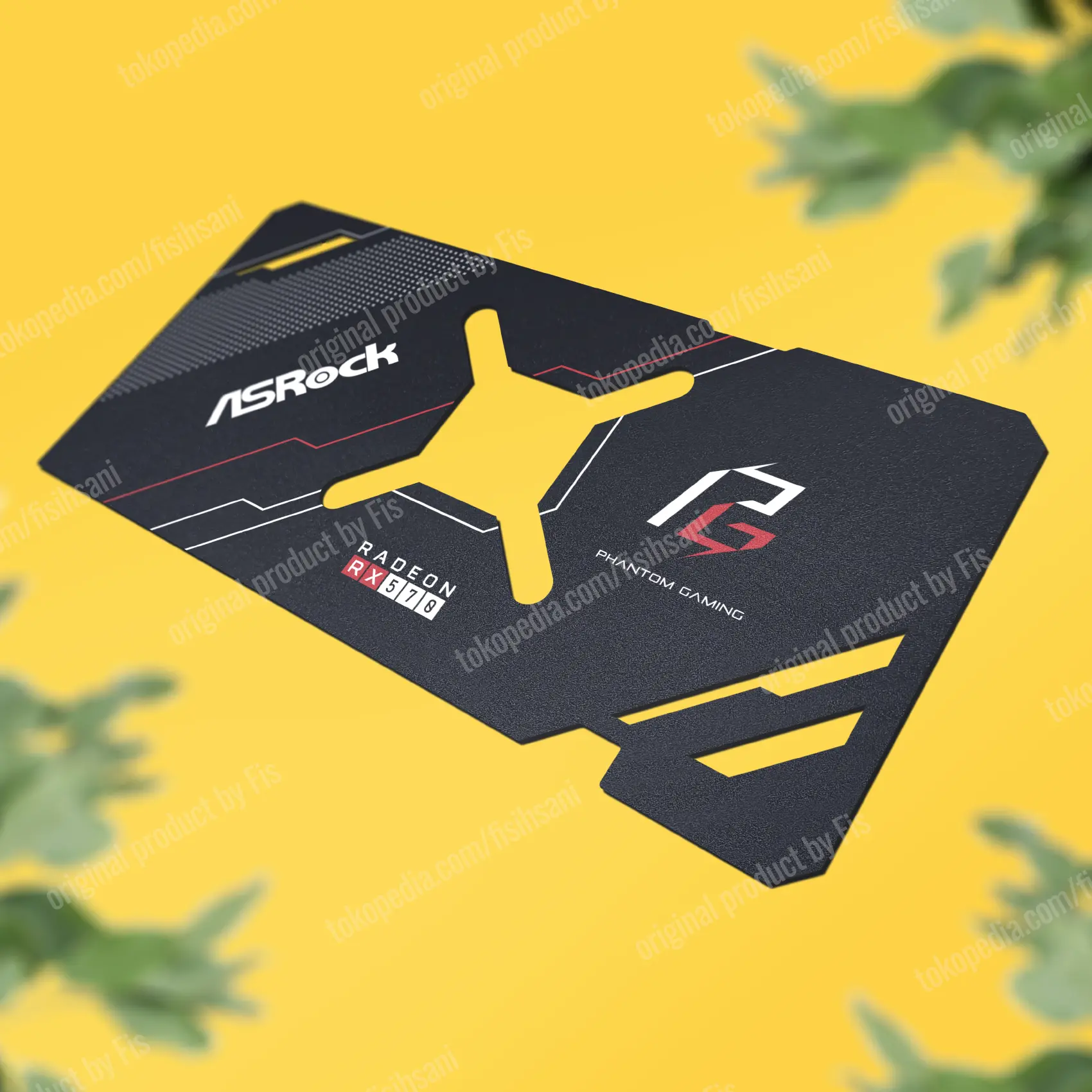 Backplate VGA ASRock Phantom Gaming D (DIY Laser Cut Industrial Grade)