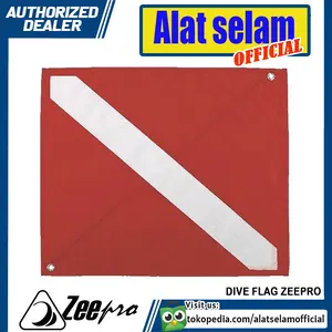 Dive Flag Nylon Diving Zeepro Bendera Selam Scuba Tanda Diving Signal