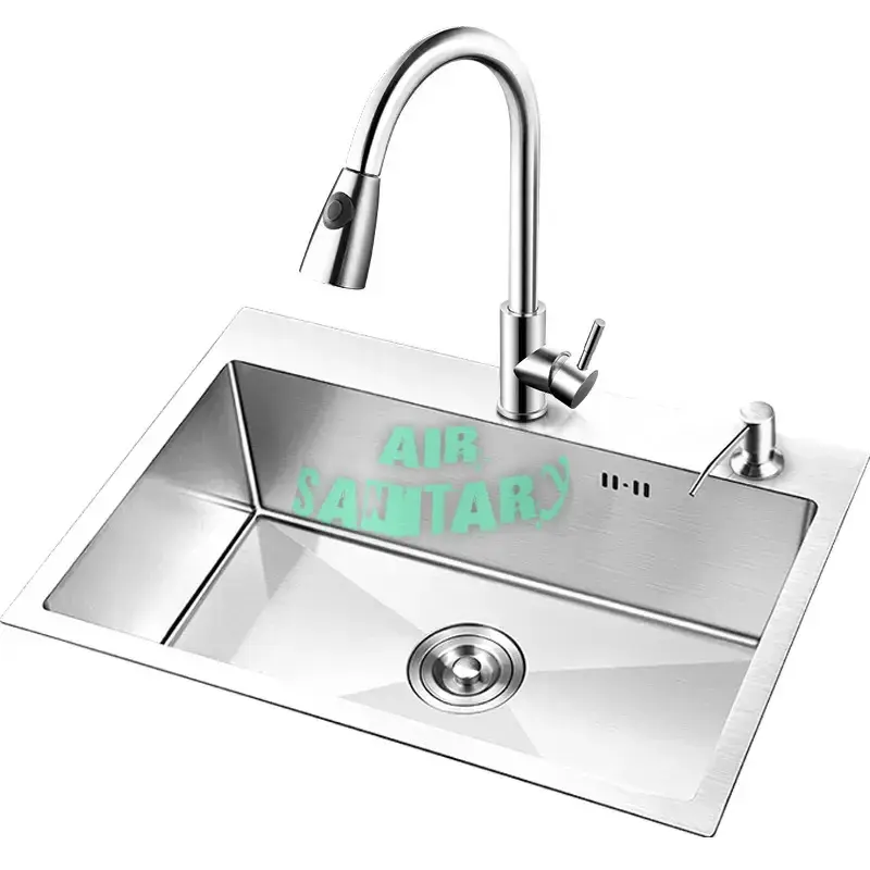 Paket Lengkap Kitchen Sink 7545 Stainless / Bak cuci piring 1 lubang 1