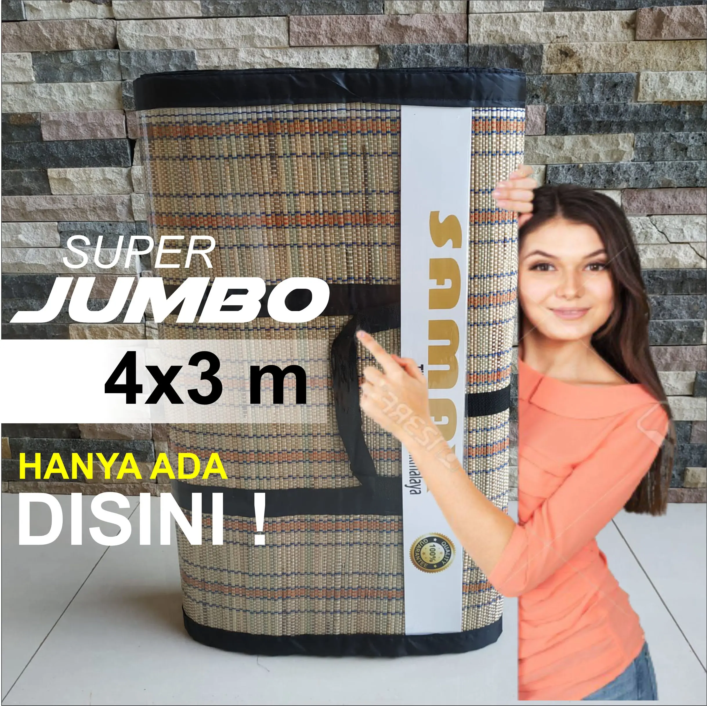 Tikar Lipat Jumbo 4 x 3 m / Tikar Hajatan
