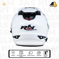 Gambar Helm RN Double Visor Putih mirip Ink t1 dari HelmPro Kota Bandung 3 Tokopedia