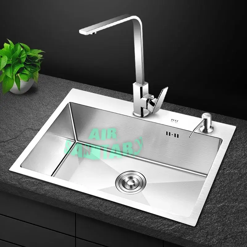 Paket Lengkap Kitchen Sink 7545 Stainless / Bak cuci piring 1 lubang 0