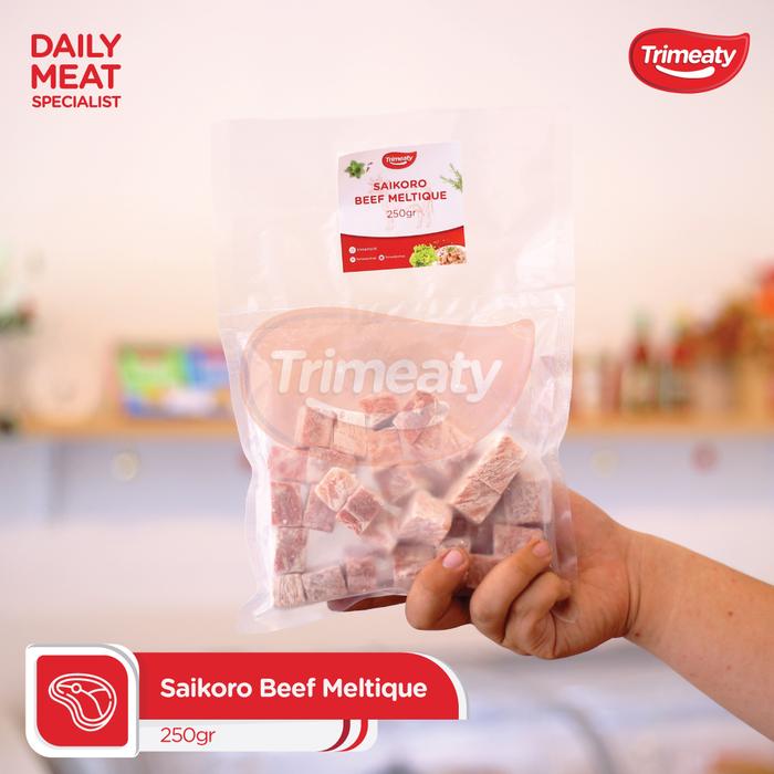 Gambar Daging Saikoro Meltique Wagyu/ Saikoro Beef - 250gram / 500gram / 1kg dari Trimeaty Meatshop Kab. Tangerang Tokopedia