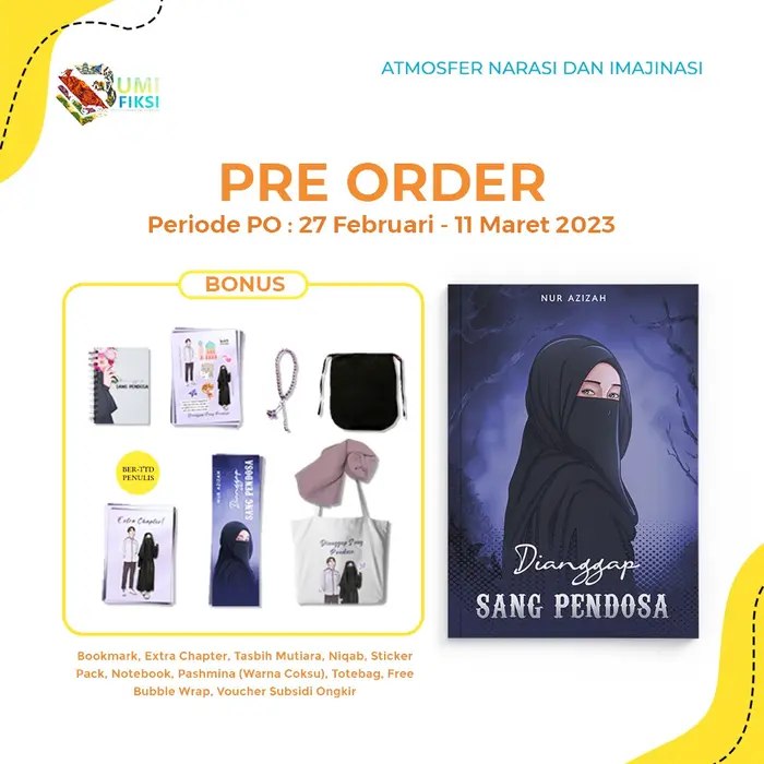 Gambar PRE ORDER - DIANGGAP SANG PENDOSA - NUR AZIZAH - BUMIFIKSI dari bumifiksipadang Kota Padang 3 Tokopedia