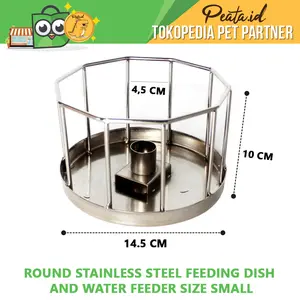 Feeding Dish Water Feeder SMALL Tempat Makan Minum Kura Sulcata RF CH