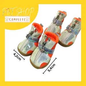 SEPATU ANJING KUCING LUMINOUS SHOES ORANGE 5 5.4X4.2CM MDT4535