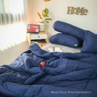 Gambar Marvelo Bedcover Sprei Set Katun Tinggi 30 Biru Abu Size 100 cm dari Marvelo Bedding Kab. Sleman 1 Tokopedia