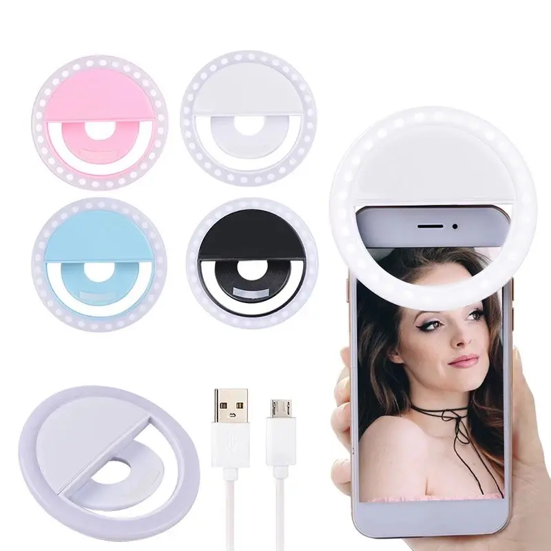 Ringlight Selfie Led Bulat Untuk Camera Hp