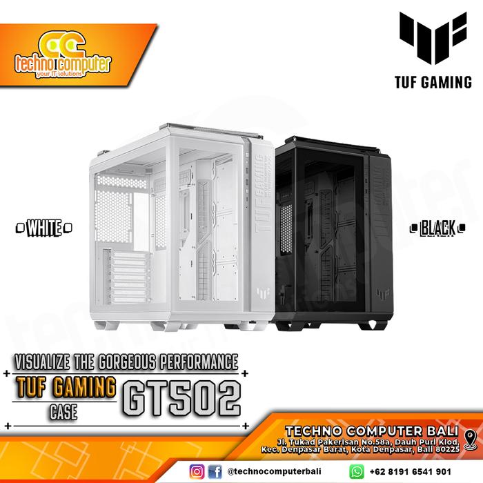 Gambar CASING ASUS TUF GAMING GT502 - Mid Tower ATX Tempered Case dari Techno Computer Bali Kota Denpasar Tokopedia