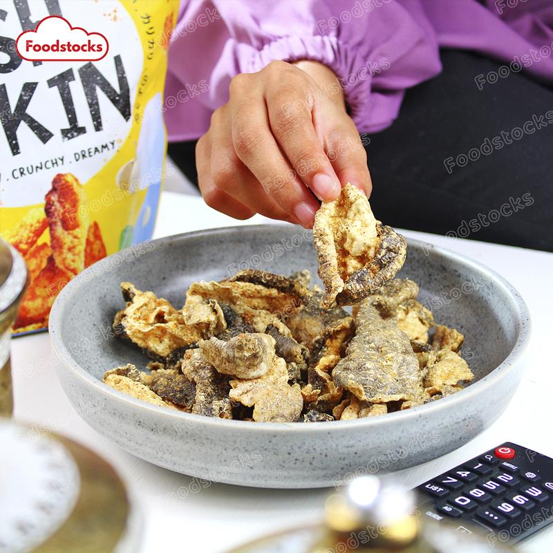 Keripik Kulit Ikan / Fish Skin Rasa Original Raftels 75gr Halal 4