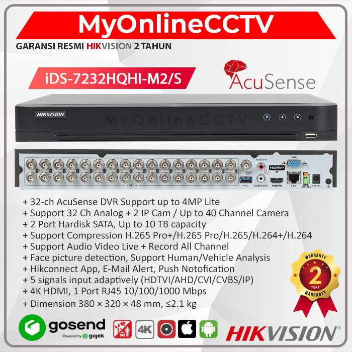 Gambar iDS-7232HQHI-M2/S M2/XT Hikvision DVR NVR Kamera CCTV 5MP 32CH+8CH IP Camera - iDS-7232HQHI-M2/XT - NON BUNDLING dari MyOnlineCCTV Kota Administrasi Jakarta Barat Tokopedia