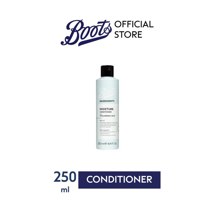 Gambar BOOTS INGREDIENTS MOISTURE CONDITIONER WITH HYALURONIC ACID 250 ML dari Boots Official Indonesia Kab. Bogor Tokopedia
