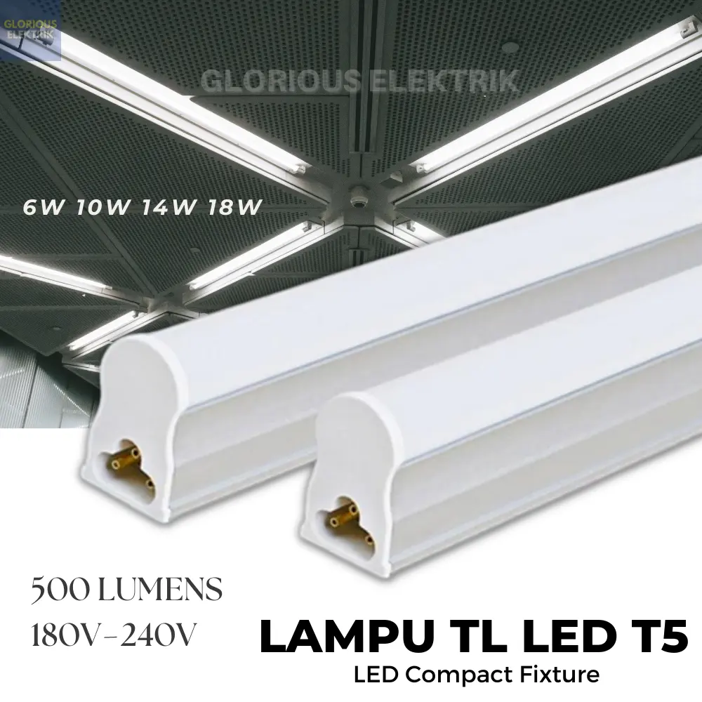 Lampu TL Neon T5 Led Tube Light 6 Watt 30 Cm