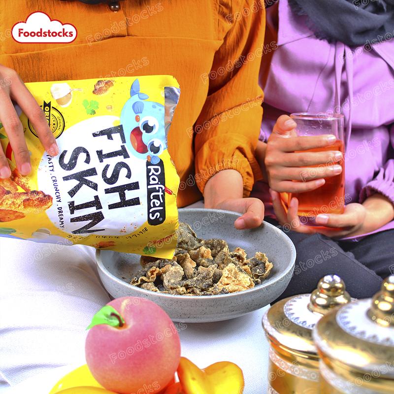 Keripik Kulit Ikan / Fish Skin Rasa Original Raftels 75gr Halal 5