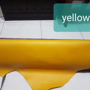 Bahan Kulit Sapi Lembaran asli warna Kuning | Yellow Premium grade