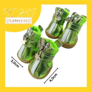 SEPATU ANJING KUCING MULTICOLORED SHOES FLUORESCENT GREEN 2 MDT4515