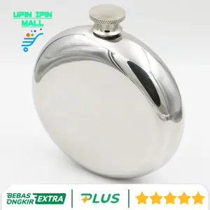 Botol Minum Kecil Stainless Steel dengan Desain Hip Round 5oz/150ml