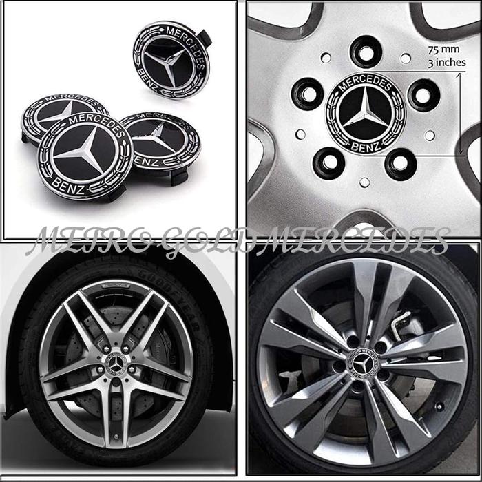 Gambar DOP VELG RODA EMBLEM MERCEDES BENZ PADIHITAM 75MM DOP RODA MERCY ORI dari Metro gold Mercedes Jakarta Utara Tokopedia