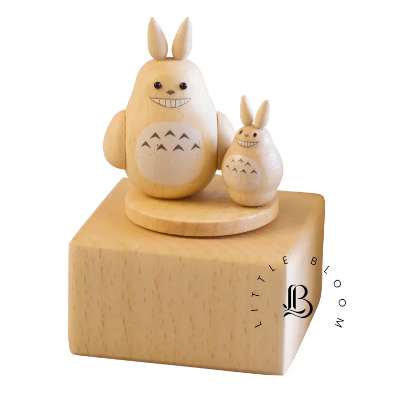 Premium Wooden Music Box/ Kotak Musik/ Hadiah - Totoro